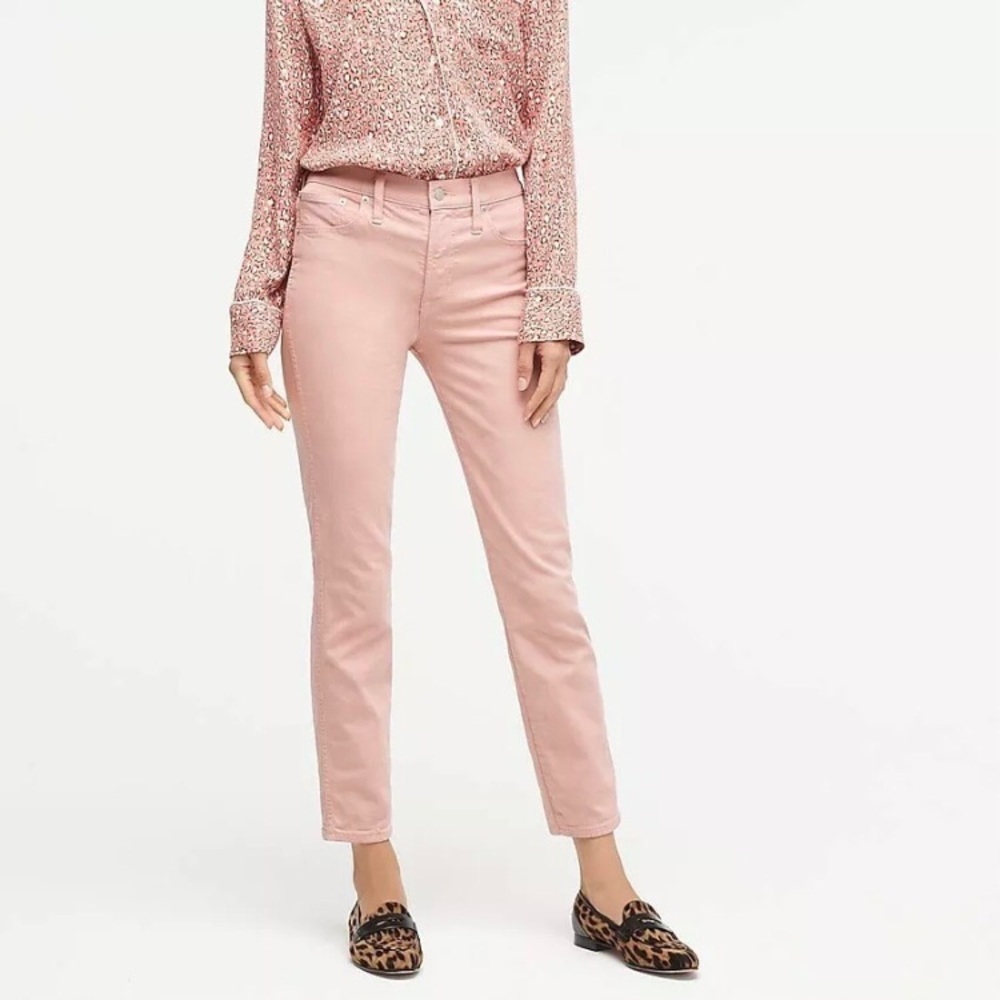 J.Crew Vintage Straight Jeans In Pink Mauve